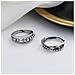 Anello Antistress Con Sfere Girevoli Regolabili Argento Silver S - Foto miniatura 5