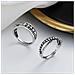 Anello Antistress Con Sfere Girevoli Regolabili Argento Silver S - Foto miniatura 6