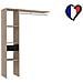 Elysee Armadio In Legno, 3 Ripiani, 1 Cassetto, Un Guardaroba: 138x40x180 - Foto miniatura 4