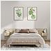Testiera Letto Con Comodini In Legno Multistrato Rovere Sonoma - Foto miniatura 1