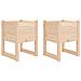 Fioriere 2 pz 40x40x52,5 cm in Legno Massello di Pino - Foto miniatura 2