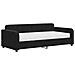 Divano Letto Con Materasso Nero 90x190 Cm In Velluto - Foto miniatura 1