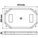 Barra Lampeggiante Arancio A 64 Led, 10/30v - Base Magnetica - Foto miniatura 3