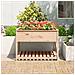 Fioriera Con Mensola 111,5x111,5x81cm In Legno Massello Di Pino - Foto miniatura 2