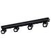 Spot Contemporaneo Rudy Alluminio Nero 4 Luci Gu10 35w 3000k Ip20 - Foto miniatura 1