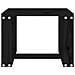 Tavolino Da Giardino Nero 40x38x28,5 Cm Legno Massello Pino - Foto miniatura 3