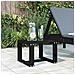Tavolino Da Giardino Nero 40x38x28,5 Cm Legno Massello Pino - Foto miniatura 1