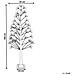 Albero Di Natale Da Esterno Bianco Con Led 180 Cm Balini - Foto miniatura 6
