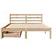 Letto senza Materasso 120x200 cm in Legno Massello di Pino - Foto miniatura 6