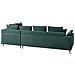 Divano Angolare 4 Posti Lunner Velluto A Coste Verde Scuro Lato Sinistro - Foto miniatura 4