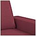 Lusso Casadino -  Divano A 3 Posti Con Poggiapiedi Rosso Vino 180 Cm In Tessuto - Foto miniatura 6