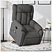 Poltrona Alzapersona Massaggi Reclinabile Grigio Scuro Tessuto - Foto miniatura 2