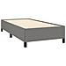 Giroletto a Molle con Materasso Grigio Scuro 80x200 cm Tessuto - Foto miniatura 4