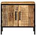 Comodino 50x30x45 cm Legno Massello di Mango Grezzo - Foto miniatura 5