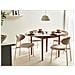 Tavolo Da Pranzo Estensibile Echo Rovere Scuro 107/137 Cm 107 Cm - Foto miniatura 1
