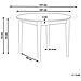 Tavolo Da Pranzo Estensibile Echo Rovere Scuro 107/137 Cm 107 Cm - Foto miniatura 6