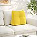 Cuscino per Schiena Giallo Chiaro 45 x 24 x 50 cm Tessuto - Foto miniatura 2