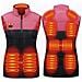 Gilet Riscaldato Intelligente Rosso E Nero Con Batteria Da 10000mah - Riscaldamento A Fibra Di Carbonio A 11 Zone  3xl - Foto miniatura 1