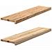 Gradini 2 pz 100x25x2 cm in Rovere Massello Non Trattato - Foto miniatura 4