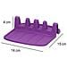 Porta Cucchiaio Compatto In Silicone Antiscivolo 15x14 Cm, Viola - Foto miniatura 2