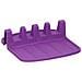 Porta Cucchiaio Compatto In Silicone Antiscivolo 15x14 Cm, Viola - Foto miniatura 1