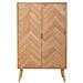 Armadio In Legno Con 2 Ante Marrone 76x42x125 - Foto miniatura 2