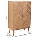 Armadio In Legno Con 2 Ante Marrone 76x42x125 - Foto miniatura 3