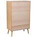 Armadio In Legno Con 2 Ante Marrone 76x42x125 - Foto miniatura 4