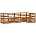 Set divani 5 pcs Naturale Legno di Acacia Massello - Foto miniatura 1