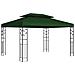Gazebo 3,97 x 2,96 x 2,68 m Verde Poliestere e Acciaio - Foto miniatura 1