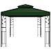Gazebo 3,97 x 2,96 x 2,68 m Verde Poliestere e Acciaio - Foto miniatura 3