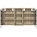 Set di Armadi da Bagno 3 pcs 116 x 16 x 62,5 cm - Foto miniatura 7