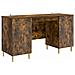 Scrivania Rovere Fumo Legno ingegnerizzato 142,5 x 50 x 75 cm - Foto miniatura 1