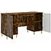 Scrivania Rovere Fumo Legno ingegnerizzato 142,5 x 50 x 75 cm - Foto miniatura 2