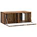 Mobile Porta TV da Muro Legno antico 78,5 x 41 x 30 cm - Foto miniatura 3
