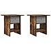 Comodino 2 pcs Rovere fumé 41 x 40 x 45 cm Legno multistrato - Foto miniatura 1