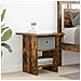 Comodino 2 pcs Rovere fumé 41 x 40 x 45 cm Legno multistrato - Foto miniatura 4