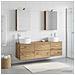 Set di mobili per il bagno 5 pcs Rovere Artigianale - Foto miniatura 2