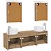 Set di mobili per il bagno 5 pcs Rovere Artigianale - Foto miniatura 8