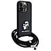 Custodia Karl Lagerfeld Crossbody Saffiano Metal Pin Karl&choupette Per Iphone 15 Pro - Foto - Foto miniatura 3