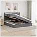 Letto con contenitore e materasso Grigio Scuro 140 x 200 cm - Foto miniatura 2