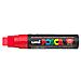 pz. 1 Marcatore Uni Posca a scalpello rosso M PC17K R - Foto miniatura 1