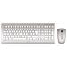 DW 8000 RF Wireless QWERTZ Tedesco Argento, Bianco tastiera - Foto miniatura 2