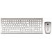 DW 8000 RF Wireless QWERTZ Tedesco Argento, Bianco tastiera - Foto miniatura 1