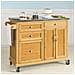 Carrello Cucina Credenza Legno Piano Lavoro Cucina Piano In Acciaio Fkw70-n - Foto miniatura 1