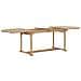 Set da Pranzo per Esterni 9 pz 180-280x100x75 cm Teak Massello - Foto miniatura 4