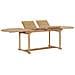 Set da Pranzo per Esterni 9 pz 180-280x100x75 cm Teak Massello - Foto miniatura 5