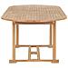 Set da Pranzo per Esterni 9 pz 180-280x100x75 cm Teak Massello - Foto miniatura 7