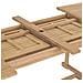 Set da Pranzo per Esterni 9 pz 180-280x100x75 cm Teak Massello - Foto miniatura 8
