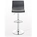 Sgabello Alto Hoover in Polipropilene E Metallo I Sgabello Bar Design Regolabile 59-80 CM I Sedia Sgabello Girevole 360°con Schienale Grigio - Foto miniatura 2